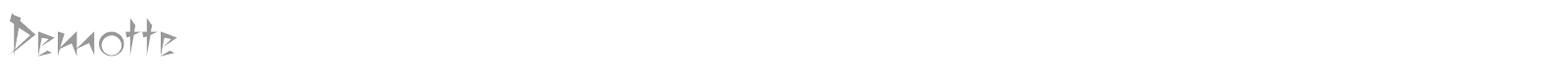 Demotte font preview